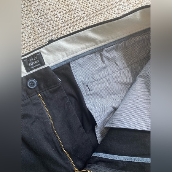 NWOT J.Crew 1040 Athletic black chino pant in size 36 x 34 - Picture 4 of 7